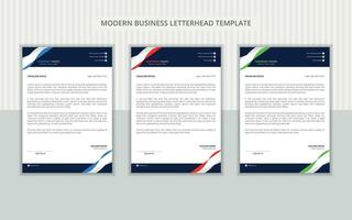 Corporate and creative letterhead design vector template