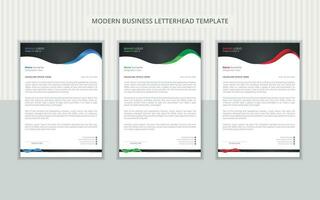 Stylish and simple business company letterhead vector