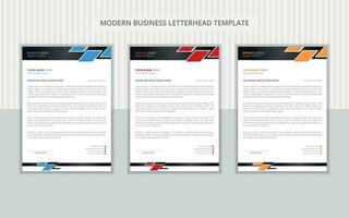Elegant and simple letterhead design layout vector