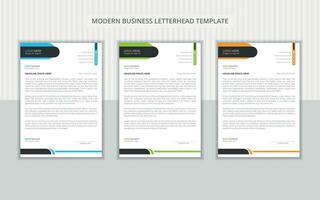 Abstract Business Letterhead Design vector