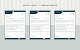 Creative and corporate letterhead design vector