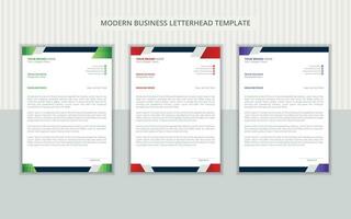 Stylish and simple business company letterhead template vector