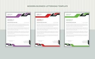 Modern letterhead design Template vector