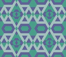 Ethnic seamless pattern with rhombuses, triangles, geometric shapes. Tribal geometrical background. vector