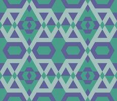 Ethnic seamless pattern with rhombuses, triangles, geometric shapes. Tribal geometrical background. vector