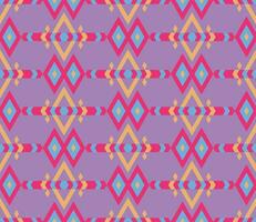 Ethnic seamless pattern with rhombuses, triangles, geometric shapes. Tribal geometrical background. vector