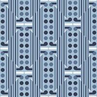 Abstract cartoon geometric seamless pattern with geo shapes. Geometry background. Infinity wrapping paper. vector