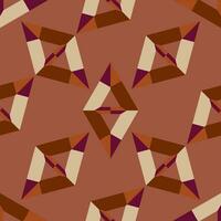 Striped abstract geometric seamless pattern with rhombuses. Tile background. Infinity wrapping paper with different shapes. Creative texture. vector