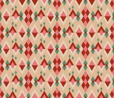 Ethnic seamless pattern with rhombuses, triangles, geometric shapes. Tribal geometrical background. vector