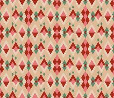 Ethnic seamless pattern with rhombuses, triangles, geometric shapes. Tribal geometrical background. vector