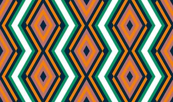 Ethnic seamless pattern with rhombuses, triangles, geometric shapes. Tribal geometrical background. vector
