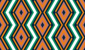 Ethnic seamless pattern with rhombuses, triangles, geometric shapes. Tribal geometrical background. vector