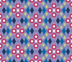 Ethnic seamless pattern with rhombuses, triangles, geometric shapes. Tribal geometrical background. vector