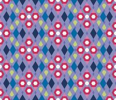 Ethnic seamless pattern with rhombuses, triangles, geometric shapes. Tribal geometrical background. vector