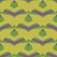 Ethnic seamless pattern with rhombuses, triangles, geometric shapes. Tribal geometrical background. vector