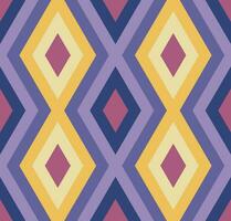 Ethnic seamless pattern with rhombuses, triangles, geometric shapes. Tribal geometrical background. vector