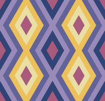 Ethnic seamless pattern with rhombuses, triangles, geometric shapes. Tribal geometrical background. vector