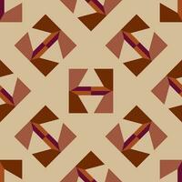 Ethnic seamless pattern with rhombuses, triangles, geometric shapes. Tribal geometrical background. vector