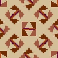 Ethnic seamless pattern with rhombuses, triangles, geometric shapes. Tribal geometrical background. vector