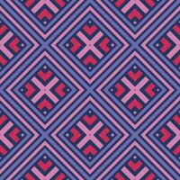 Abstract striped geometric seamless pattern with rhombus shapes. Mosaic, tile background, wrapping paper. vector