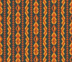 Ethnic seamless pattern with rhombuses, triangles, geometric shapes. Tribal geometrical background. vector