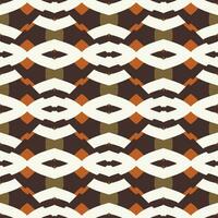 Ethnic seamless pattern with rhombuses, triangles, geometric shapes. Tribal geometrical background. vector