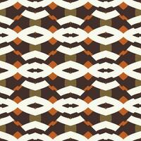 Ethnic seamless pattern with rhombuses, triangles, geometric shapes. Tribal geometrical background. vector