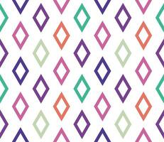 Striped abstract geometric seamless pattern with rhombuses. Tile background. Infinity wrapping paper with different shapes. Creative texture. vector