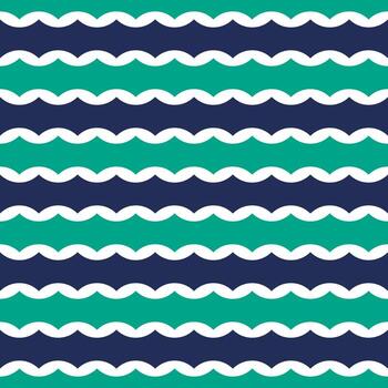 Seamless pattern with wavy stripes. Modern stylish texture. Repeating pastel background vector