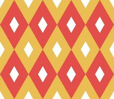 Ethnic seamless pattern with rhombuses, triangles, geometric shapes. Tribal geometrical background. vector
