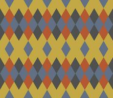 Ethnic seamless pattern with rhombuses, triangles, geometric shapes. Tribal geometrical background. vector