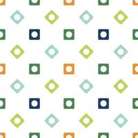Abstract cartoon geometric seamless pattern with geo shapes. Geometry background. Infinity wrapping paper. vector