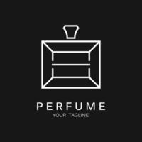 perfume logo vector icono ilustración diseño