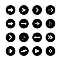 Arrow Vector design icon collection. Collection of pointers.