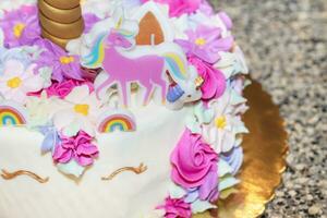 Unicorn Birthday Cake photo