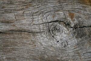 antecedentes antiguo madera tablero con nudo y textura foto