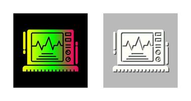 icono de vector de monitor de electrocardiograma