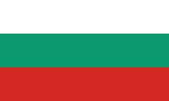 Flat Illustration of Bulgaria flag. Bulgaria flag design. vector