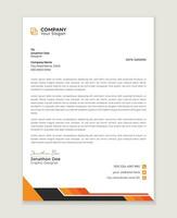 Modern letter head design template for your project.  minimal corporate letterhead template design. Business letterhead  design template. vector