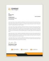 Modern letter head design template for your project.  minimal corporate letterhead template design. Business letterhead  design template. vector