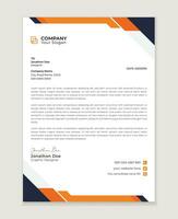 Modern letter head design template for your project.  minimal corporate letterhead template design. Business letterhead  design template. vector