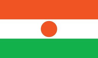 Flat Illustration of Niger flag. Niger flag design. vector
