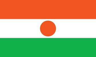 Flat Illustration of Niger flag. Niger flag design. vector