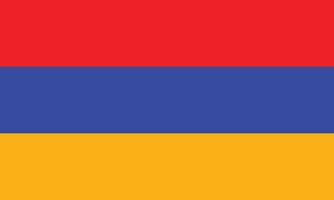 Flat Illustration of Armenia flag. Armenia flag design. vector