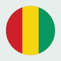 Guinea flag vector icon design. Guinea circle flag. Round of Guinea flag.