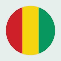 Guinea flag vector icon design. Guinea circle flag. Round of Guinea flag.