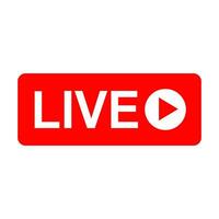 Live Stream sign icon on white background. vector