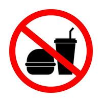 No food or drink icon on white background. vector