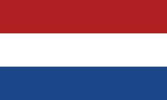 Flat Illustration of Netherlands flag. Netherlands flag design. vector