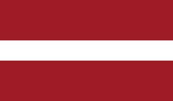 Flat Illustration of Latvia flag. Latvia flag design. vector